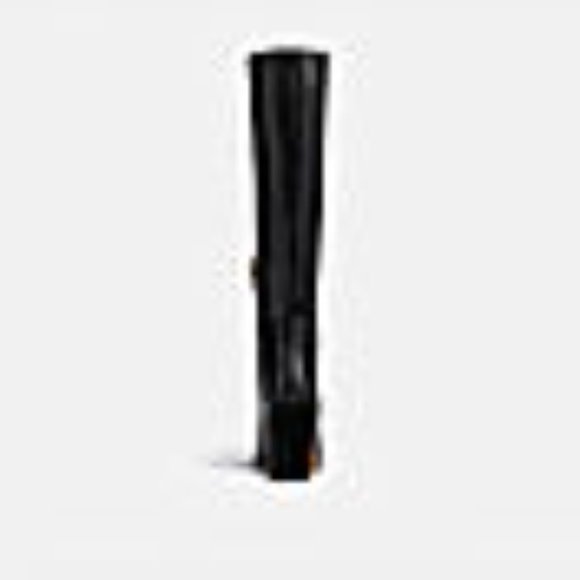 New Coach Brigitte Smooth Black Leather Boots Knee-High G5341 Sz 9.5 B main image 8